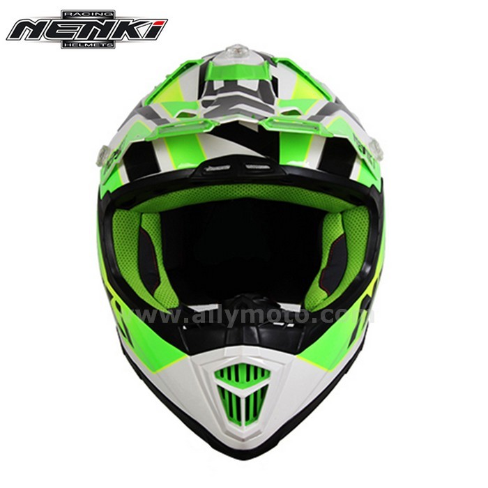 129 Nenki Men Women Motocross Off-Road Full Face Helmet Fiberglass Shell Atv Dirt Mx Bmx Dh Mtb Racing Helmets@3